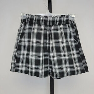 Rowme High Waist Check  Shorts